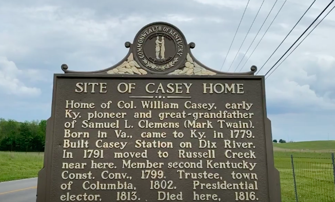 Captain William Casey – Great – Grandfather of Mark Twain | Meade County Local News